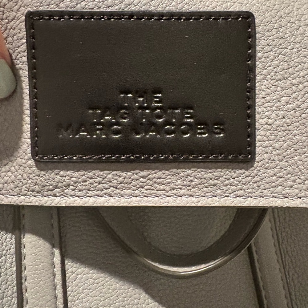 NWT Marc Jacobs The Shopper Tote Bag, soft neutral gray tone. - Picture 7 of 9